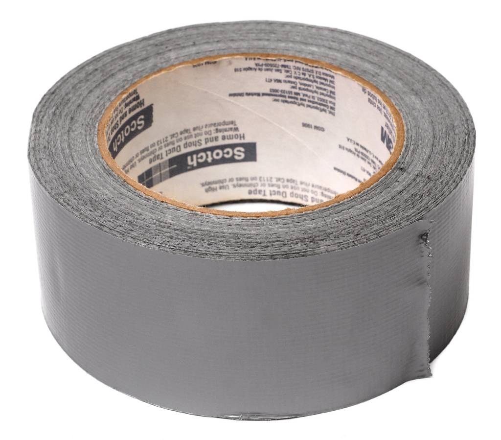 A roll of foil duct tape recommended for sealing ductwork